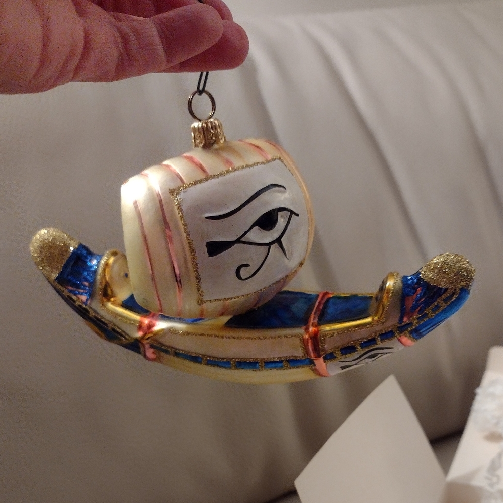 Kurt Adler Cleopatra's Barge Polonaise  Egyptian Ornament